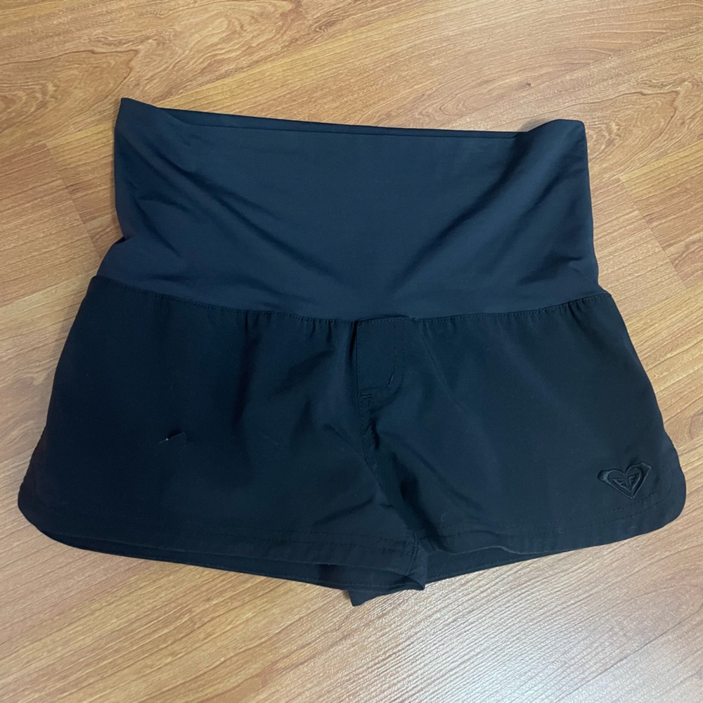 ROXY Black Foldover Boardshorts